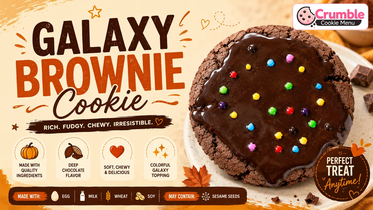 Galaxy Brownie Cookie Menu